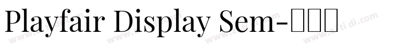Playfair Display Sem字体转换